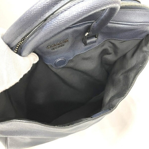 COACH Beckett F68030 Leather 2WAY Shoulder Bag Handbag Business Men's - Picture 8 of 9